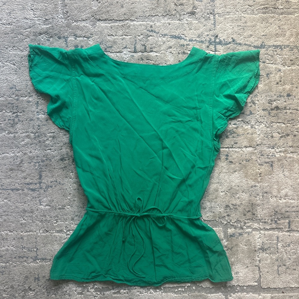 J. Crew Women's Green Top - Picture 4 of 7